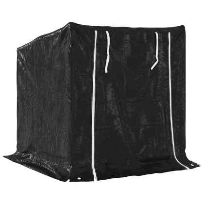 vidaxL Стойка за дърва за огрев с дъждобран, 100,5x80,5x110,5 см