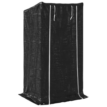 vidaxL Стойка за дърва за огрев с дъждобран, 100x80x200 см