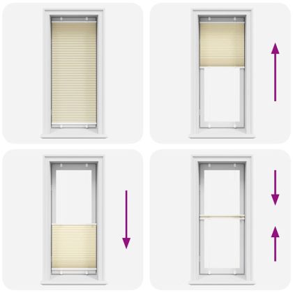 Плисирана щора Cream 65x150 cm Ширина на плата 64,4 cm