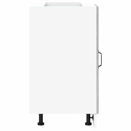 Долен шкаф за мивка "Lyon" сив, инженерно дърво сонома