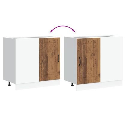 Кухненски шкаф, "Kalmar", старо дърво, инженерно дърво