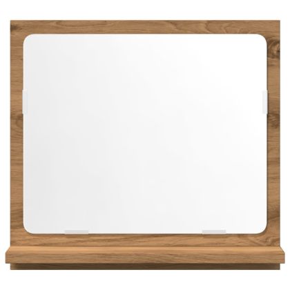 Огледален шкаф за баня 40x11x37 cm Инженерна дървесина