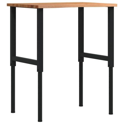 Работна маса светлокафява Дъб от масивна дървесина