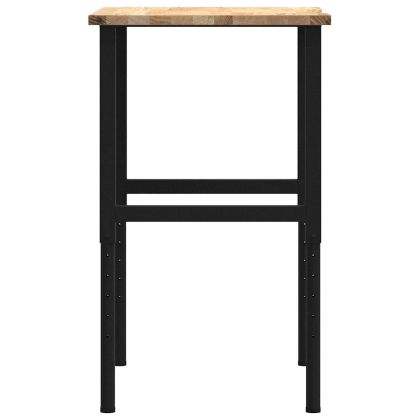 Работна маса 80x60x(71,5-98) cm Дъб от масивна дървесина