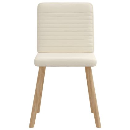 Трапезни столове, 6 бр, тапицерия от лен