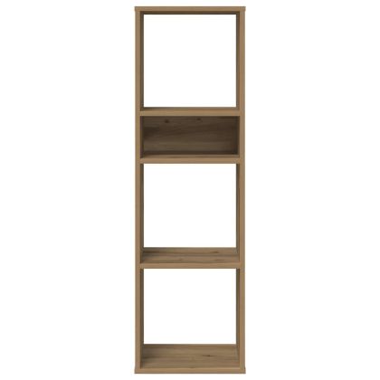 Библиотека, дъб артизан, 34x31x112 см, инженерно дърво