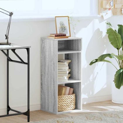 Библиотека, сив сонома, 34x31x80 см, инженерно дърво