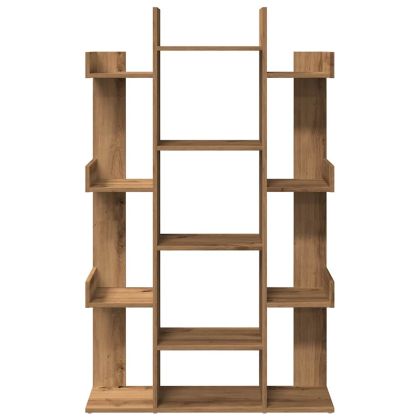 Библиотека, дъб артизан, 86x25,5x140 см, инженерно дърво