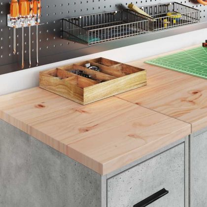 Гаражен шкаф за съхранение, бетонно сив, 30x51x85 см, бор масив