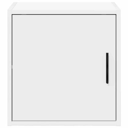 гараж стена шкафове, 2 бр, бели, инженерно дърво