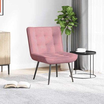 Релаксиращ стол Pink 64x74x84 cm кадифе