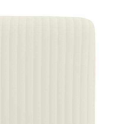 Трапезни столове, 6 бр, кремави, кадифе