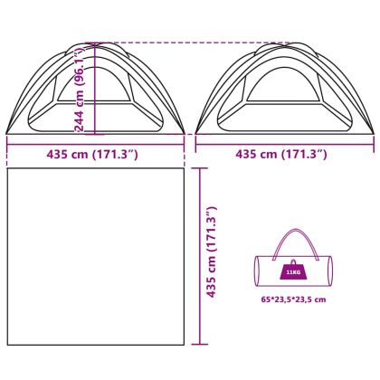 Парти палатка Azure Blue Водоустойчива
