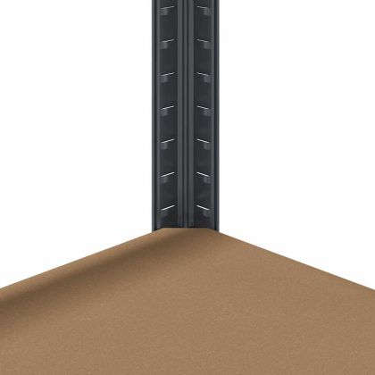 Стелаж с 5 рафта, антрацит, стомана и инженерно дърво