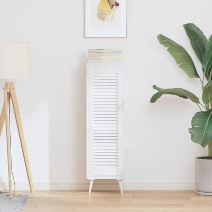 Врата за шкаф с лустросан дизайн Бяла 99x29,5 cm