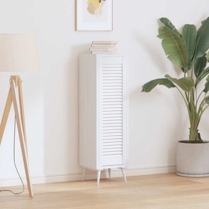 Врата за шкаф с лустросан дизайн Бяла 99x29,5 cm