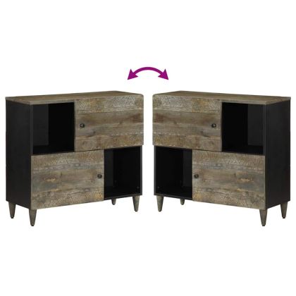 Шкаф 80x33x75 cm Масивна дървесина Манго