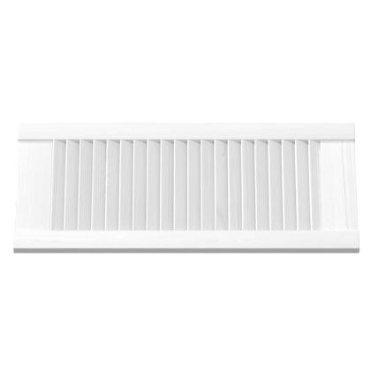 Врати за шкафове Louvred Design 2 бр. бели 69x29,5 cm