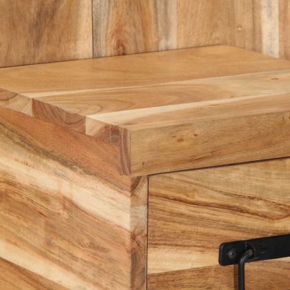 Нощно шкафче, 60x32x80 см, акация масив