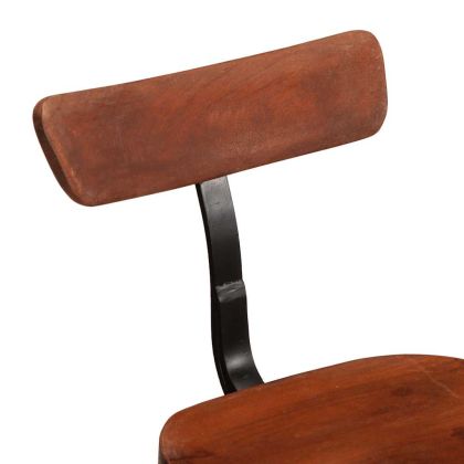 Бар табуретки, 2 бр, 49x43x88 см, мангово масив дърво