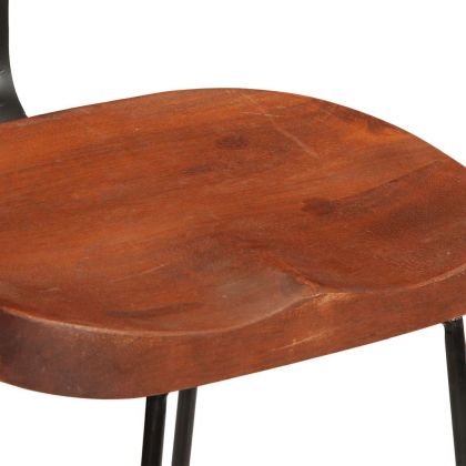 Бар табуретки, 2 бр, 49x43x88 см, мангово масив дърво