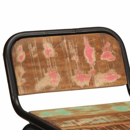 Бар табуретки, 4 бр, 46x35,5x80 см, регенерирана дървесина