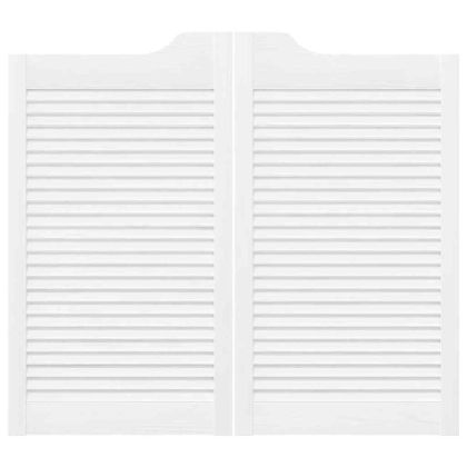 Врати с люлеещ се дизайн 2 чифта бели 90x80 cm