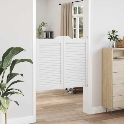 Врати с люлеещ се дизайн 2 двойки бели 90x100 cm