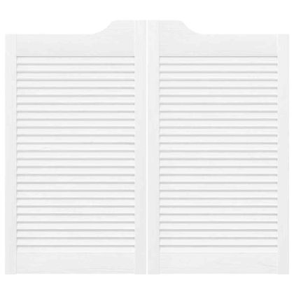 Врати с люлеещ се дизайн 2 двойки бели 90x100 cm