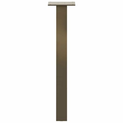 Крака за масичка за кафе, 4 бр., естествена стомана, 42 см, стомана