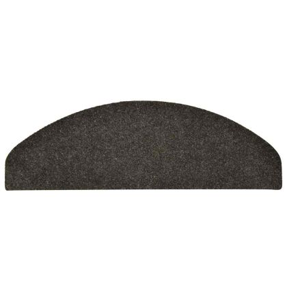 Изтривалки за стълби, самозалепващи се, 30 бр., 65x21x4 см, антрацит, полукръгли, големи