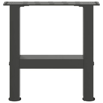 Крака за масичка за кафе, антрацит, 2 бр., 30 x (30-31) см, стомана