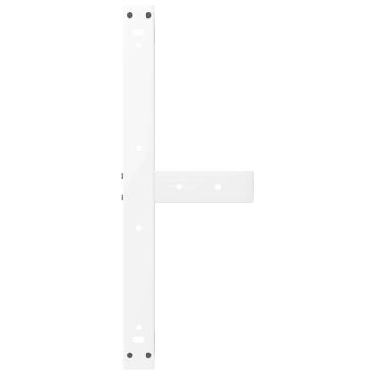 Крака за масичка за кафе, Т-образни, 2 бр., бели, 70x25x(30-31) см, стомана