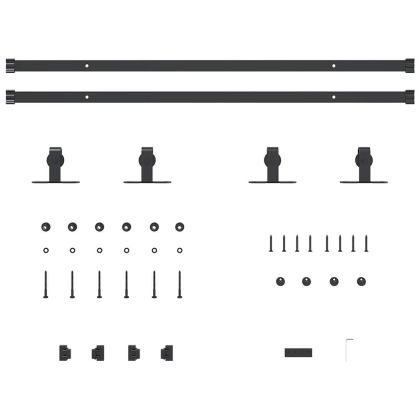 Комплект за плъзгащи се врати за шкафове въглеродна стомана