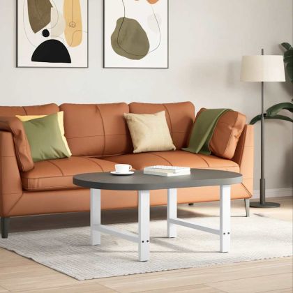 Крака за масичка за кафе, бели, 2 бр., 70 x (42-43) см, стомана