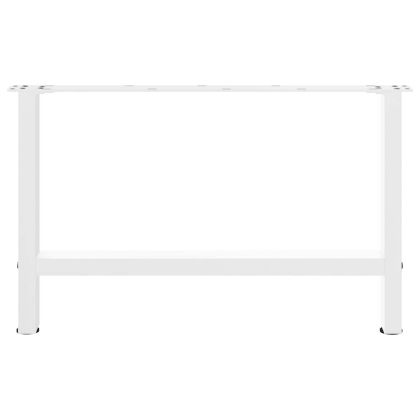 Крака за масичка за кафе, бели, 2 бр., 70 x (42-43) см, стомана