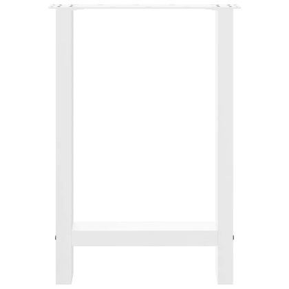 Крака за трапезна маса, бели, 2 бр., 60 x (72-73) см, стомана