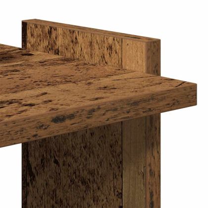 Библиотека 3 рафта старо дърво 60x30x120 см инженерно дърво