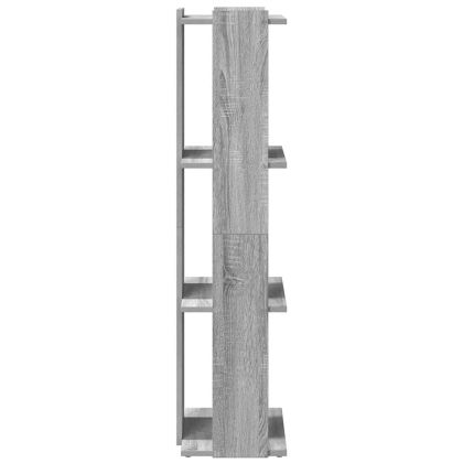 Библиотека 3 рафта сив сонома 60x30x120 см инженерно дърво