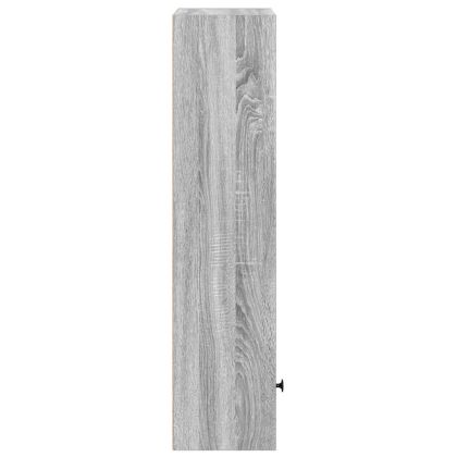 Библиотека, сив сонома, 31x24x102 см, инженерно дърво