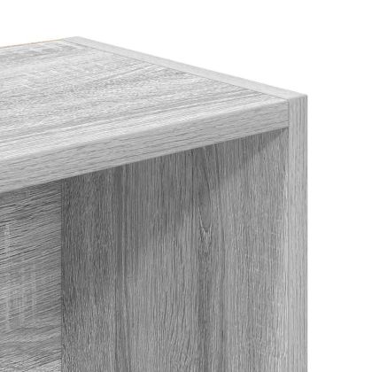 Библиотека, сив сонома, 31x24x102 см, инженерно дърво