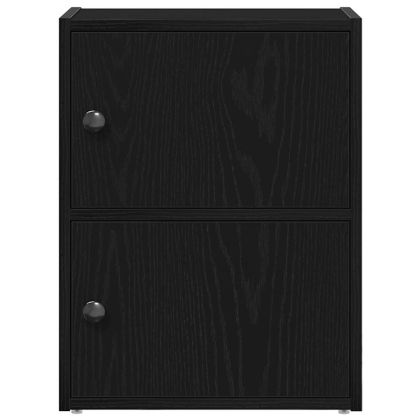 Библиотека, Черен дъб, 40x24x52 см, инженерно дърво