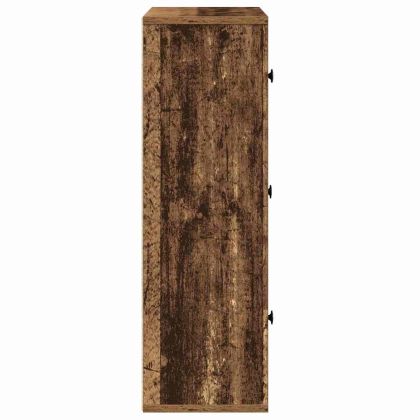 Библиотека, старо дърво, 60x24x76,5 см, инженерно дърво