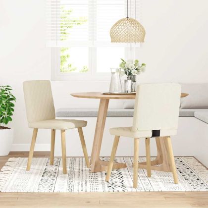 Трапезни столове, 2 бр, лен