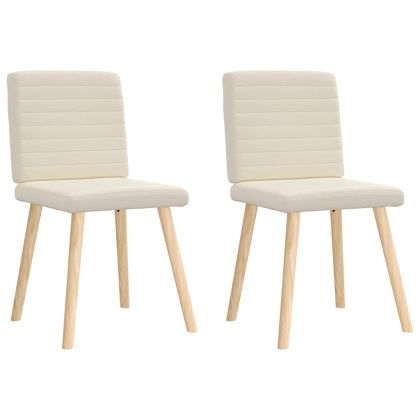 Трапезни столове, 2 бр, лен