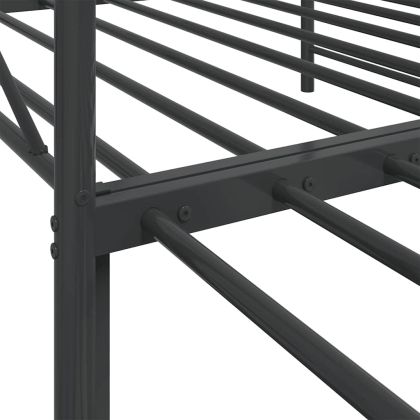 Легло за спане с багажник без матрак черно 100x200 cm