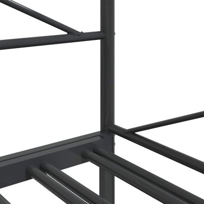 Легло за спане с багажник без матрак черно 100x200 cm