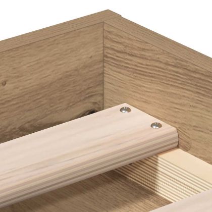 Рамка за легло без матрак дъб артизан 160x200см инженерно дърво