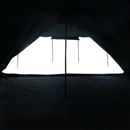 Семейна типи палатка 8 души бял затъмняващ плат водоустойчив