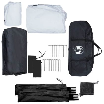 Палатка за къмпинг за 5 души Бяла затъмнена тъкан Водоустойчива